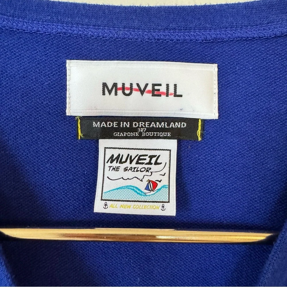 Muveil The Sailor Collection Nautical Bell Sleeve Swing Top 40 / M - L - Picture 7 of 9